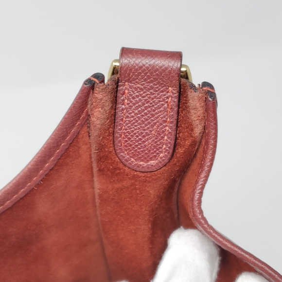 Auth Hermes EveIyne GM Reds Veau epson Crossbody - Picture 12 of 15